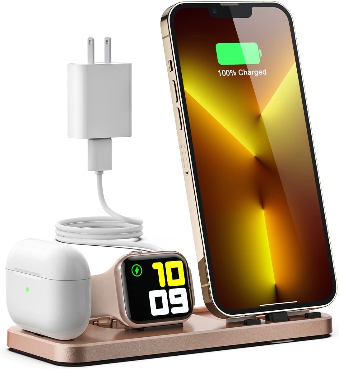 Flanmy Foldable and Portable 3 in 1 Charging Station for Apple 