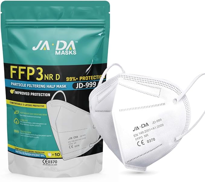 FFP3 Masks Pack of 10 With >99% Filtration Efficiency