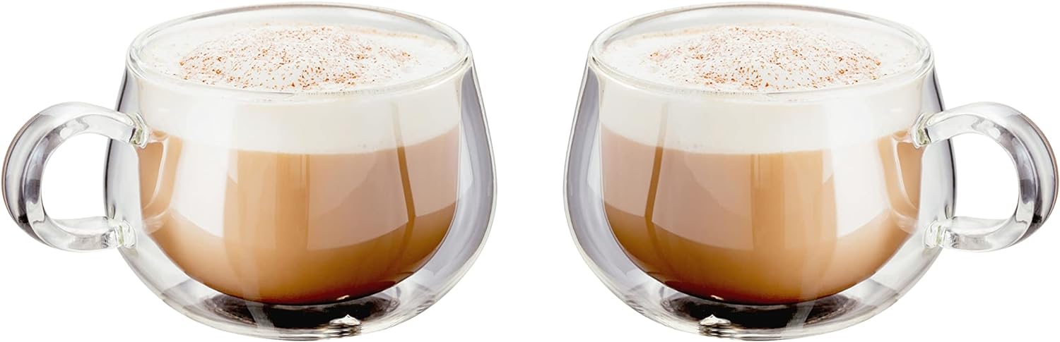 Double Walled Glass Coffee Cups 