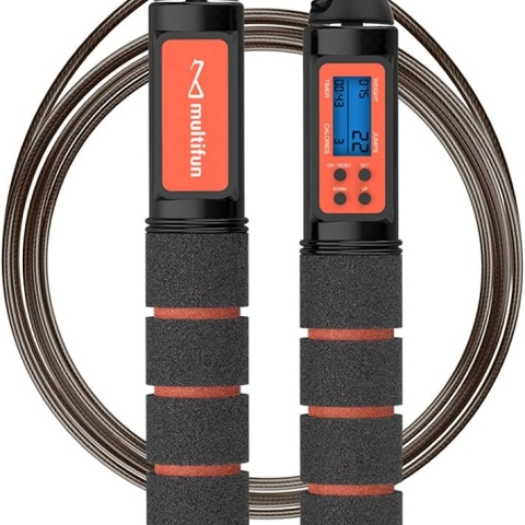 Adjustable Digital Jump Rope with Alarm